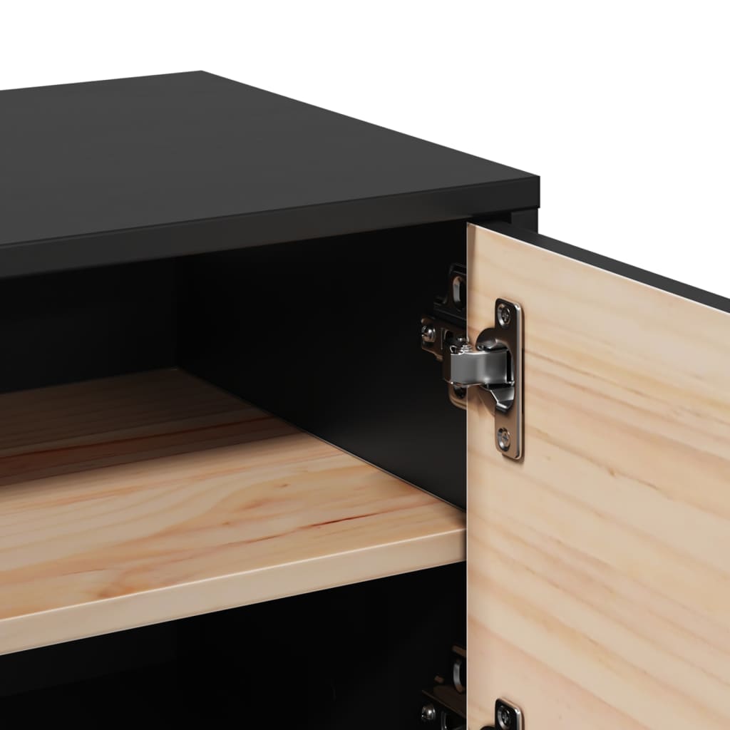 Wall Cabinet 31.5X30X30 Cm Solid Wood Pine