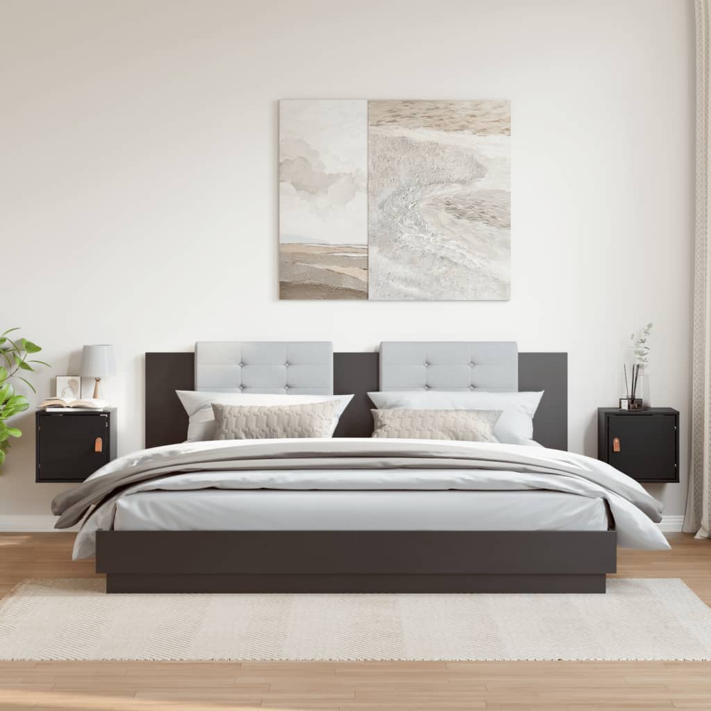 Wall Cabinet 31.5X30X30 Cm Solid Wood Pine