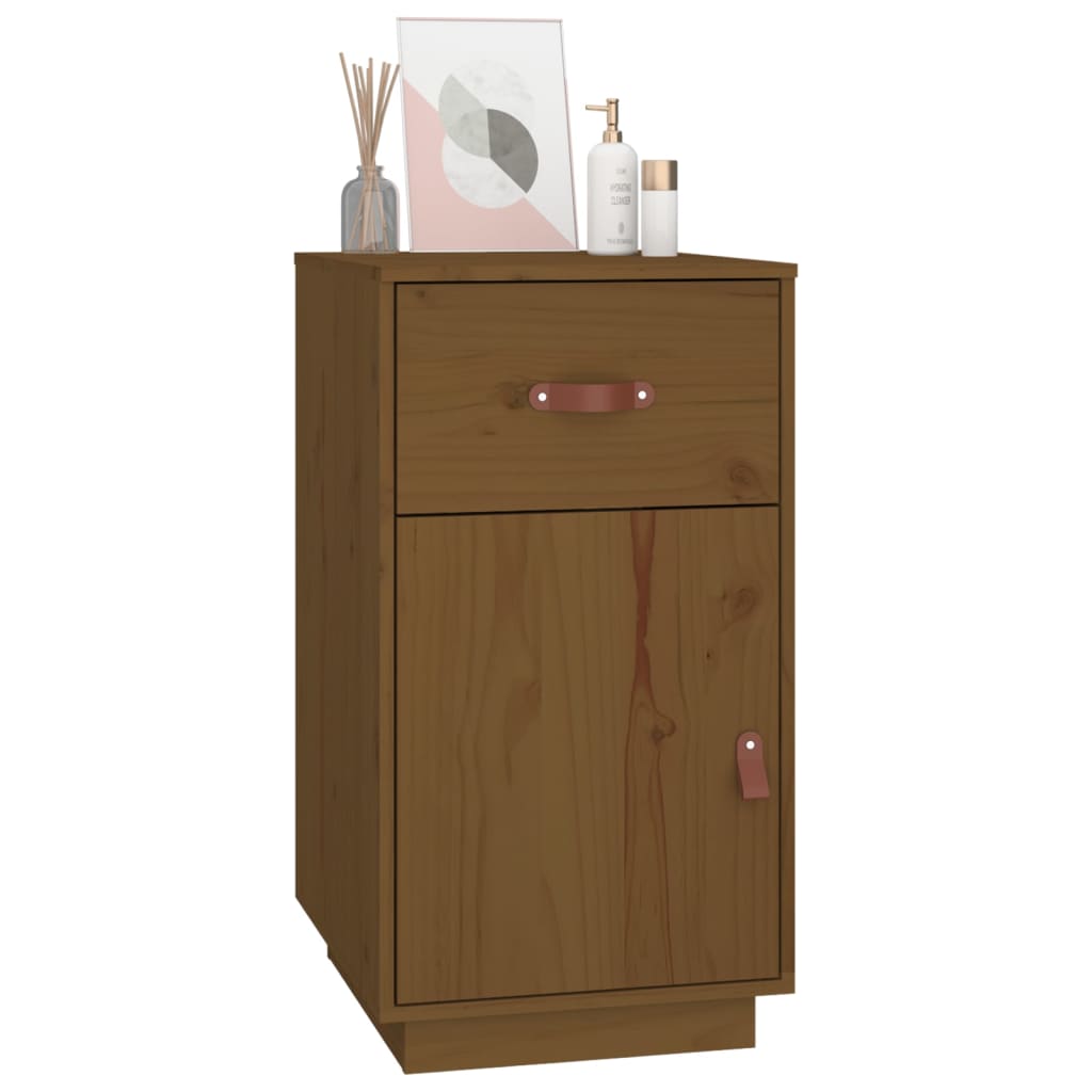 Desk Cabinet 40X50X75 Cm Solid Wood Pine