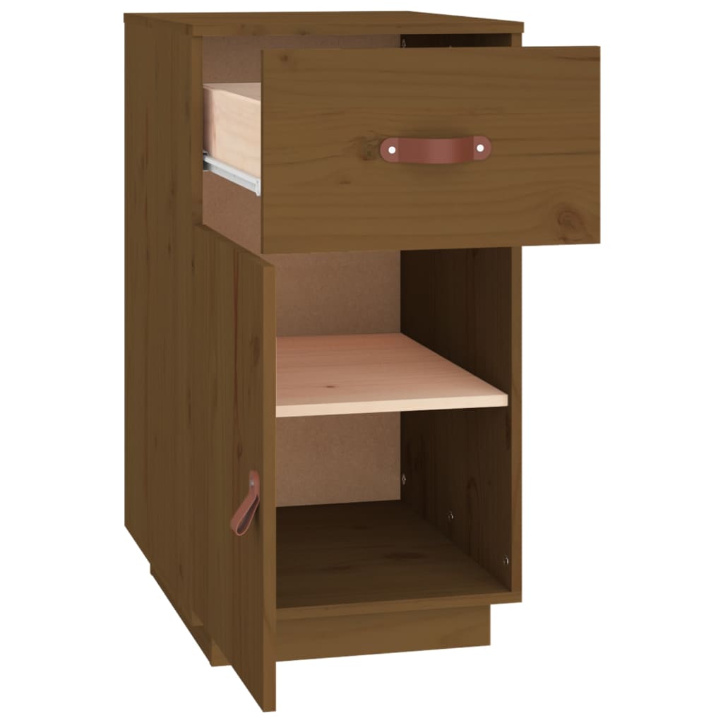 Desk Cabinet 40X50X75 Cm Solid Wood Pine