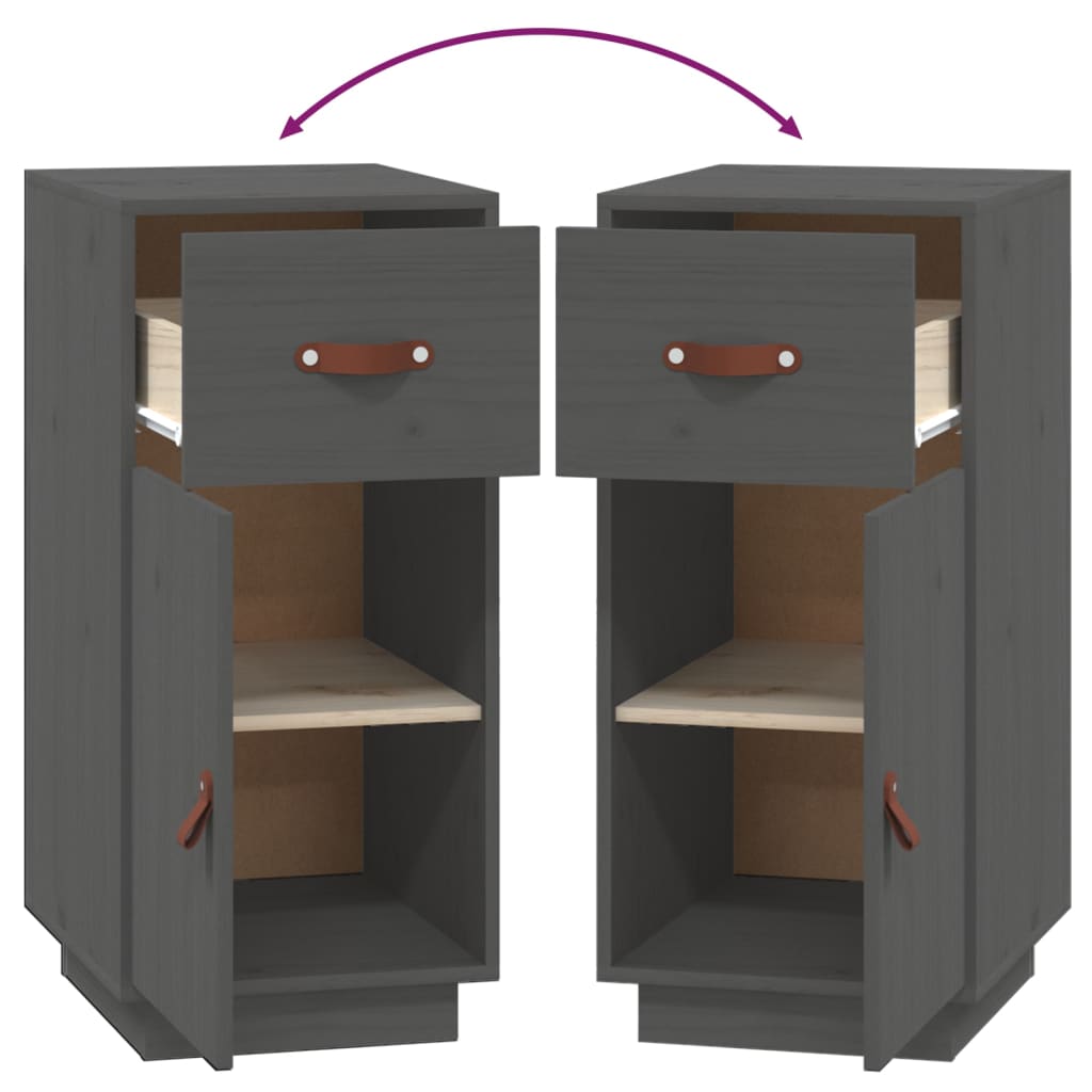 Sideboard 34X40X75 Cm Solid Wood Pine