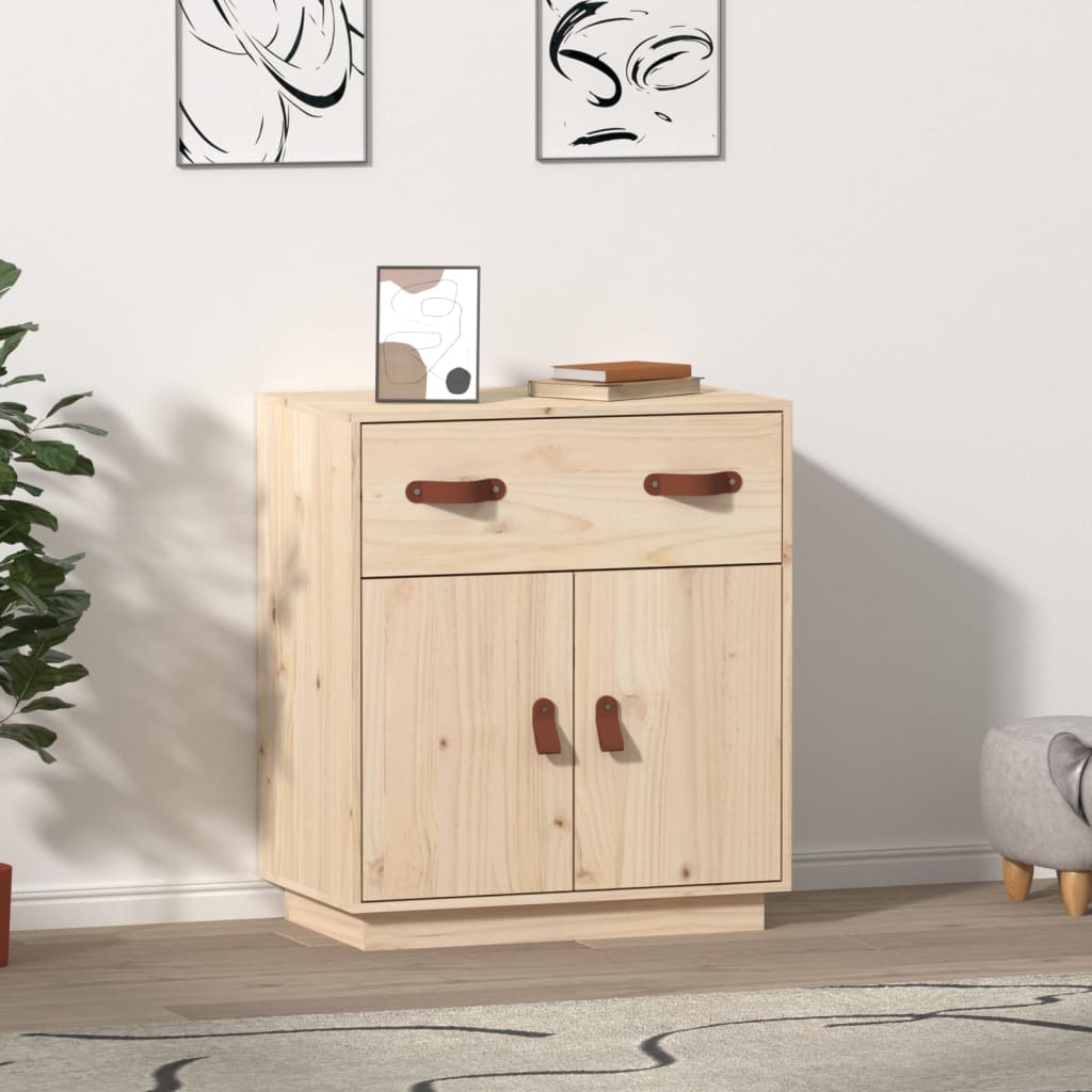 Sideboard 65.5X40X75 Cm Solid Wood Pine
