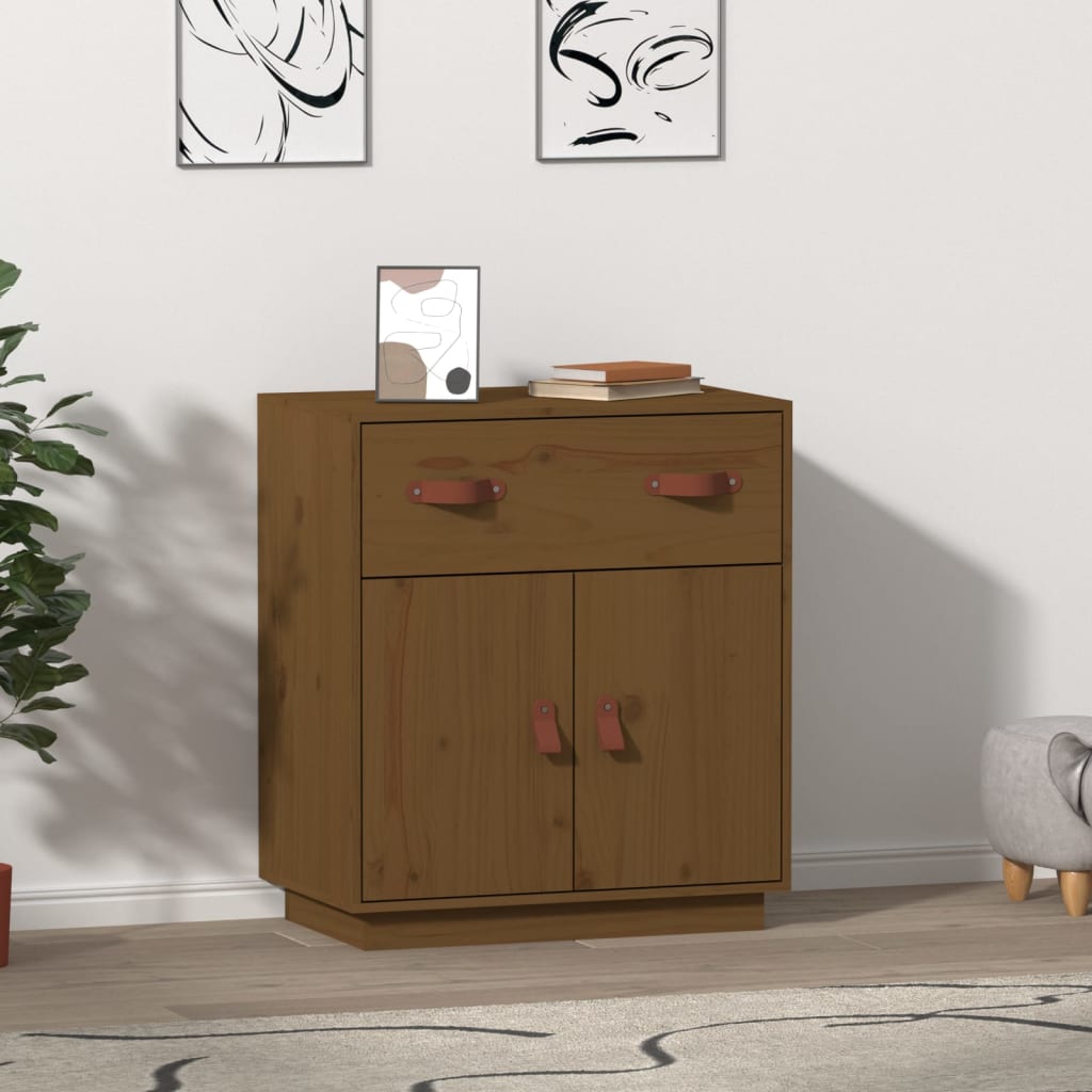 Sideboard 65.5X40X75 Cm Solid Wood Pine