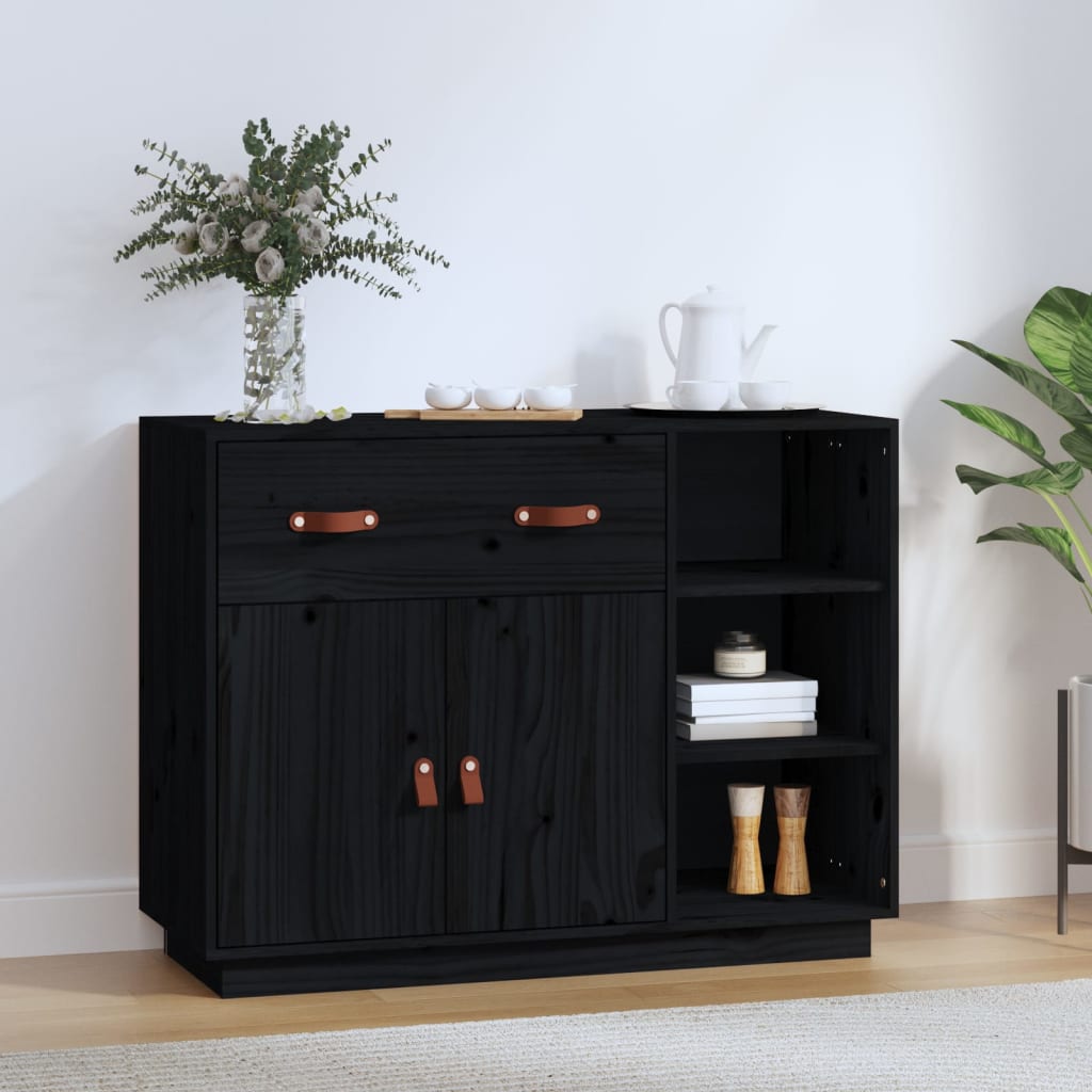 Sideboard 98.5X40X75 Cm Solid Wood Pine
