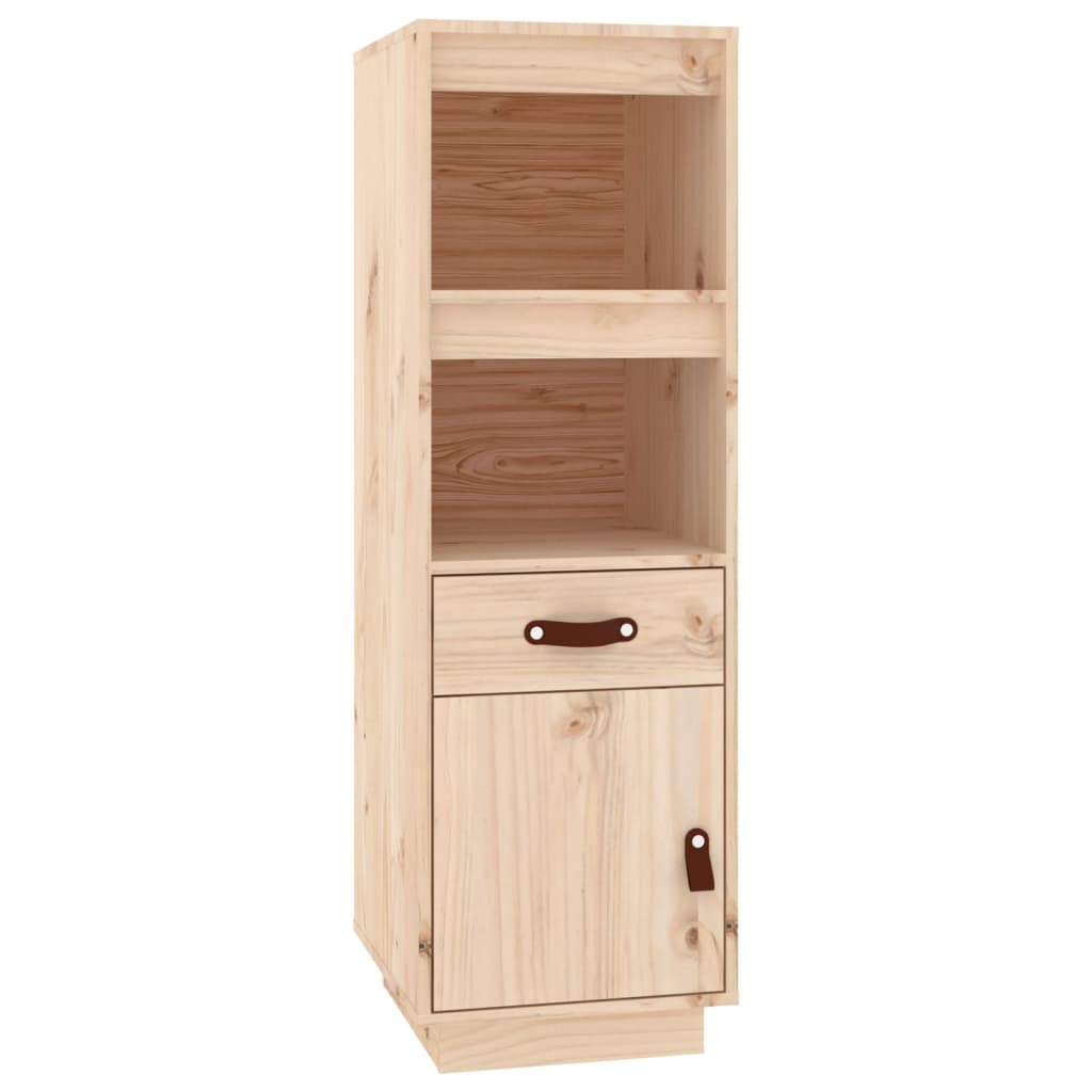 Highboard 34X40X108,5 Cm Solid Wood Pine