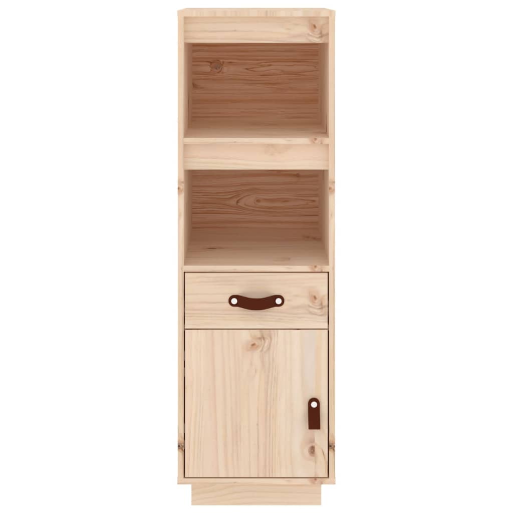 Highboard 34X40X108,5 Cm Solid Wood Pine