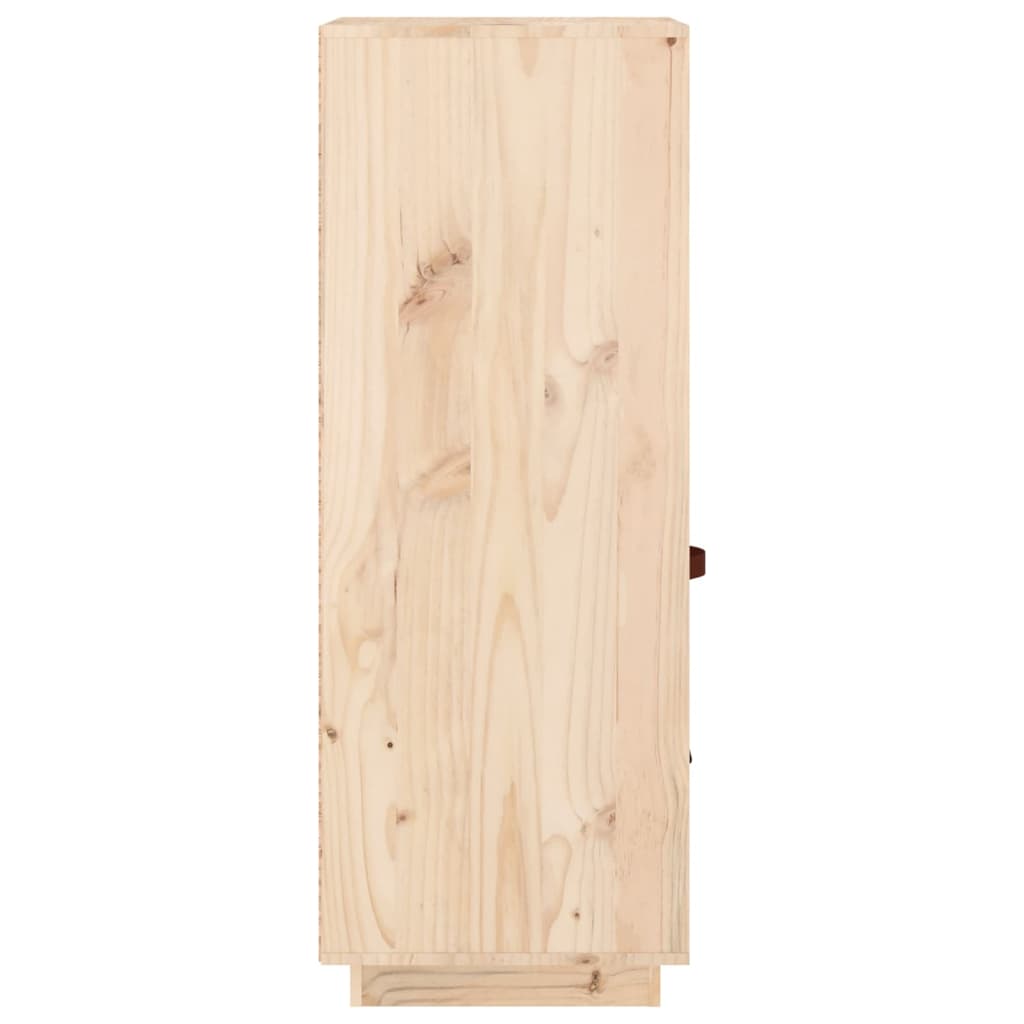 Highboard 34X40X108,5 Cm Solid Wood Pine