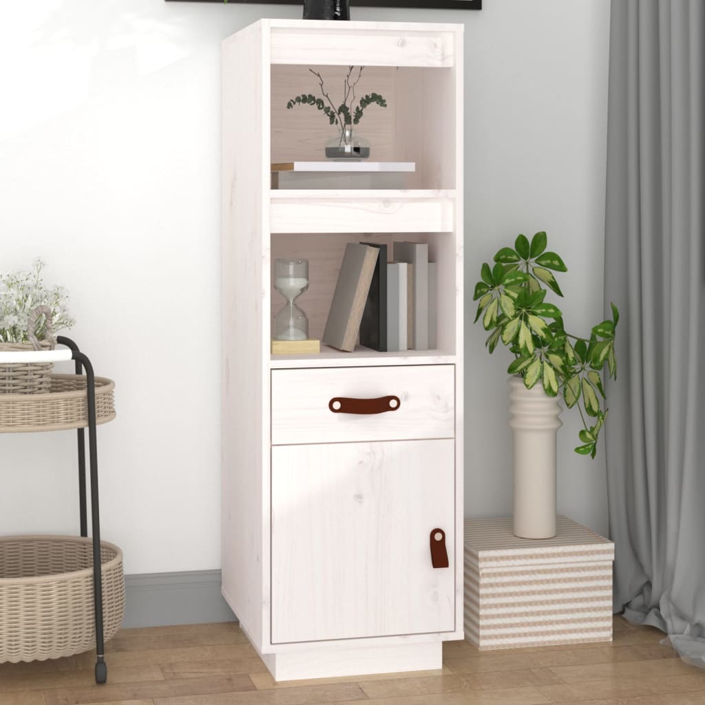 Highboard 34X40X108,5 Cm Solid Wood Pine