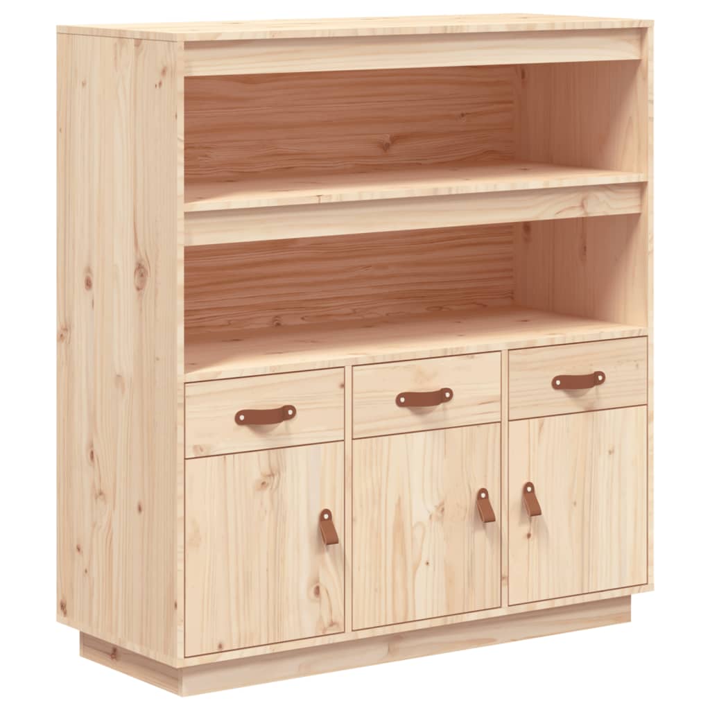 Highboard 100X40X108.5 Cm Solid Wood Pine