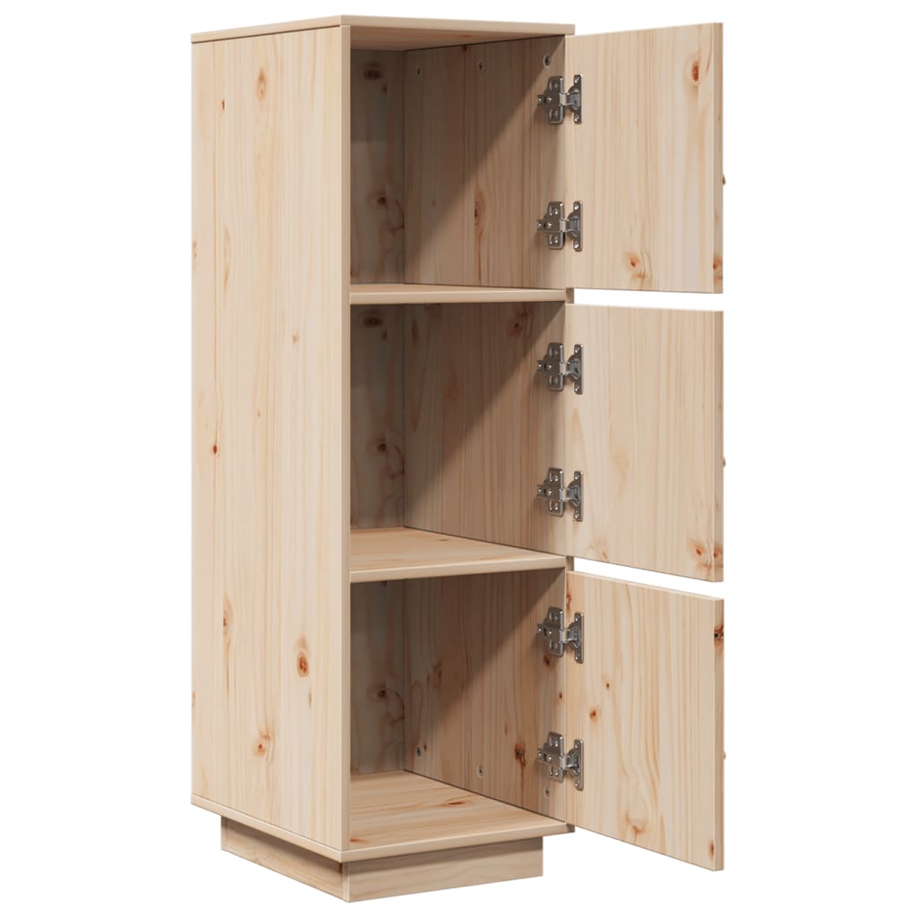 Highboard 34X40X108.5 Cm Solid Wood Pine