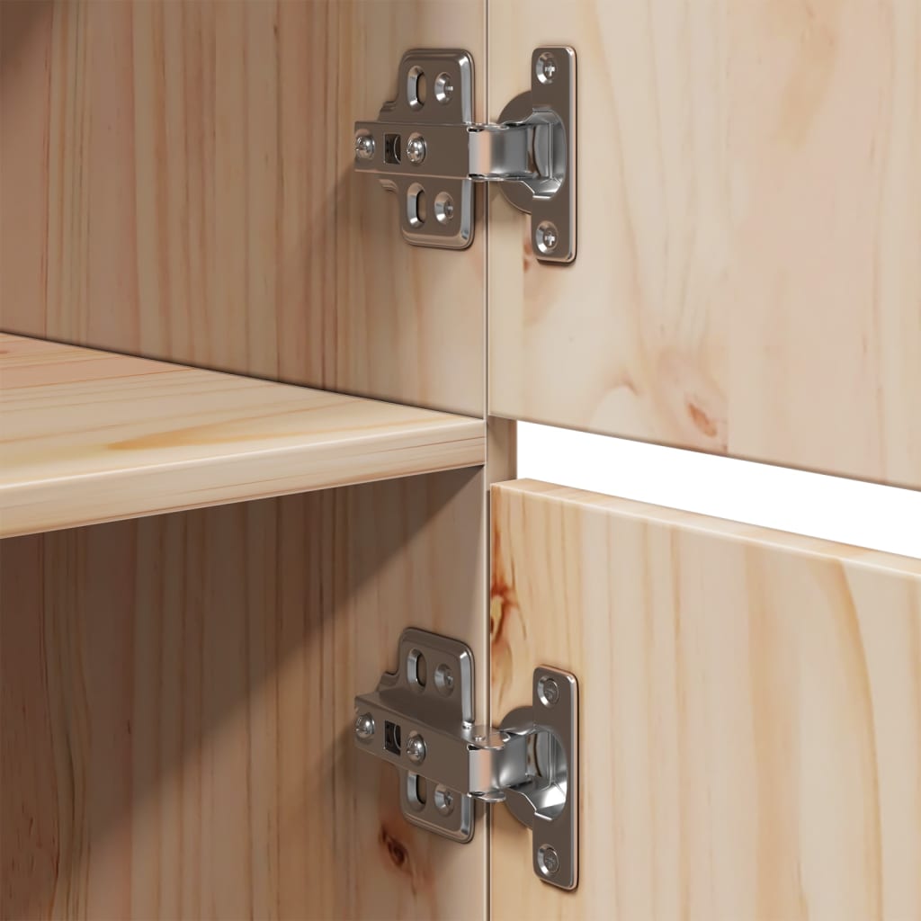 Highboard 34X40X108.5 Cm Solid Wood Pine