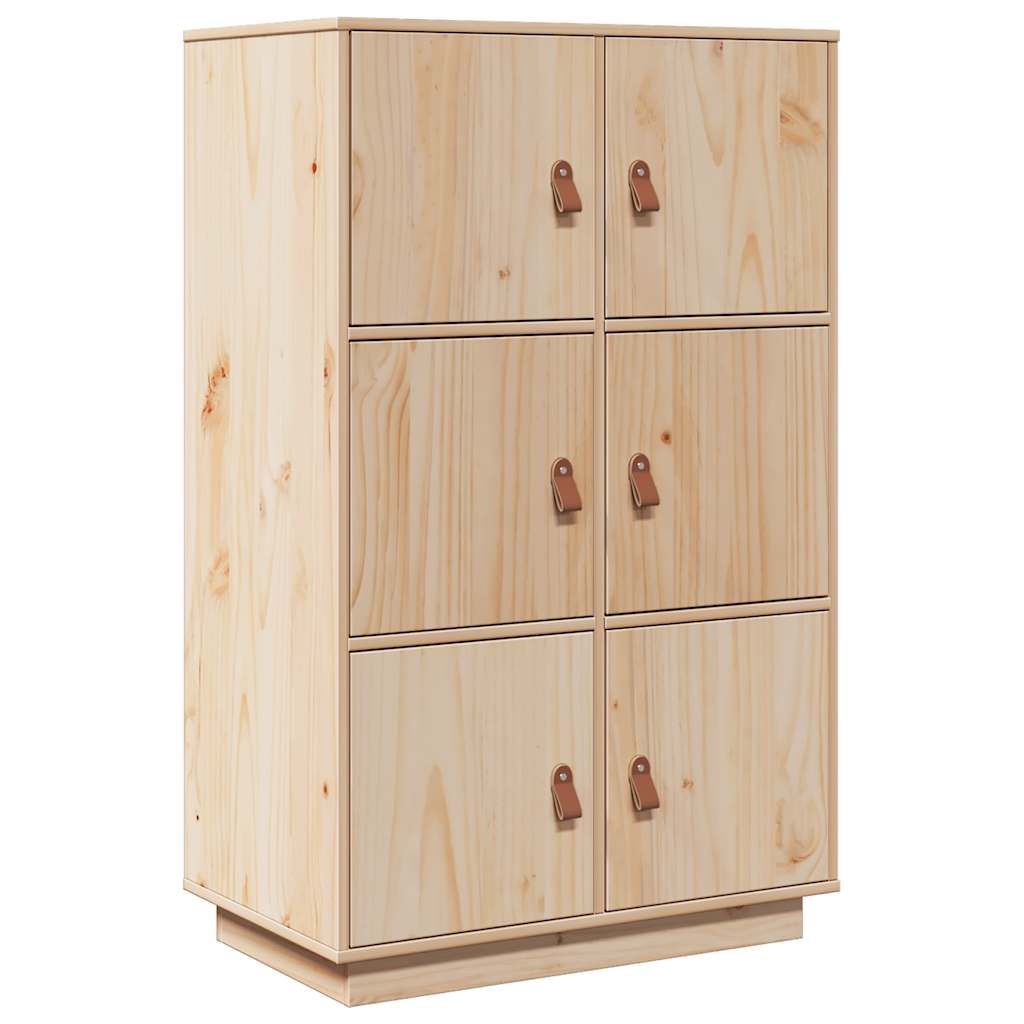 Highboard 67X40X108.5 Cm Solid Wood Pine