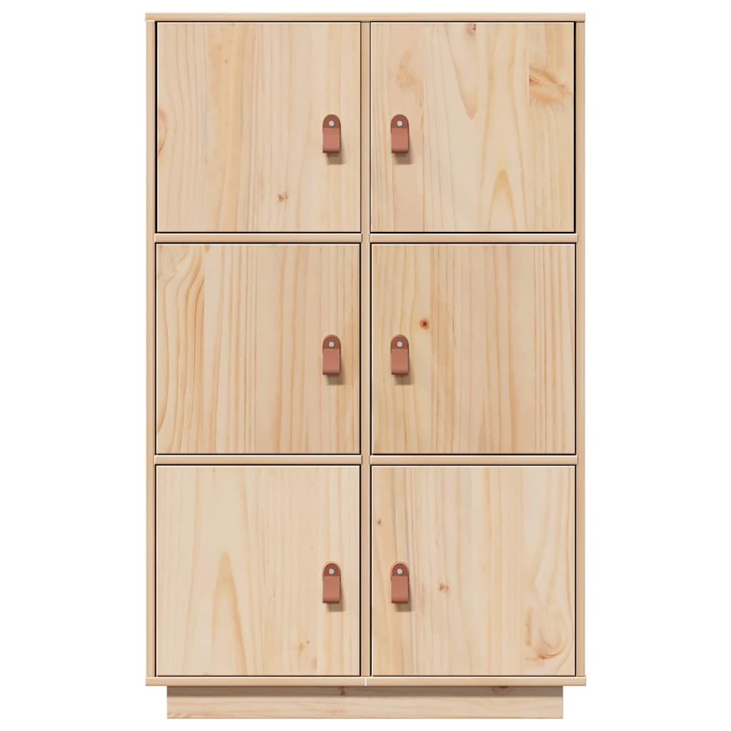 Highboard 67X40X108.5 Cm Solid Wood Pine