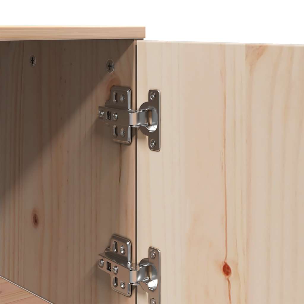 Highboard 67X40X108.5 Cm Solid Wood Pine