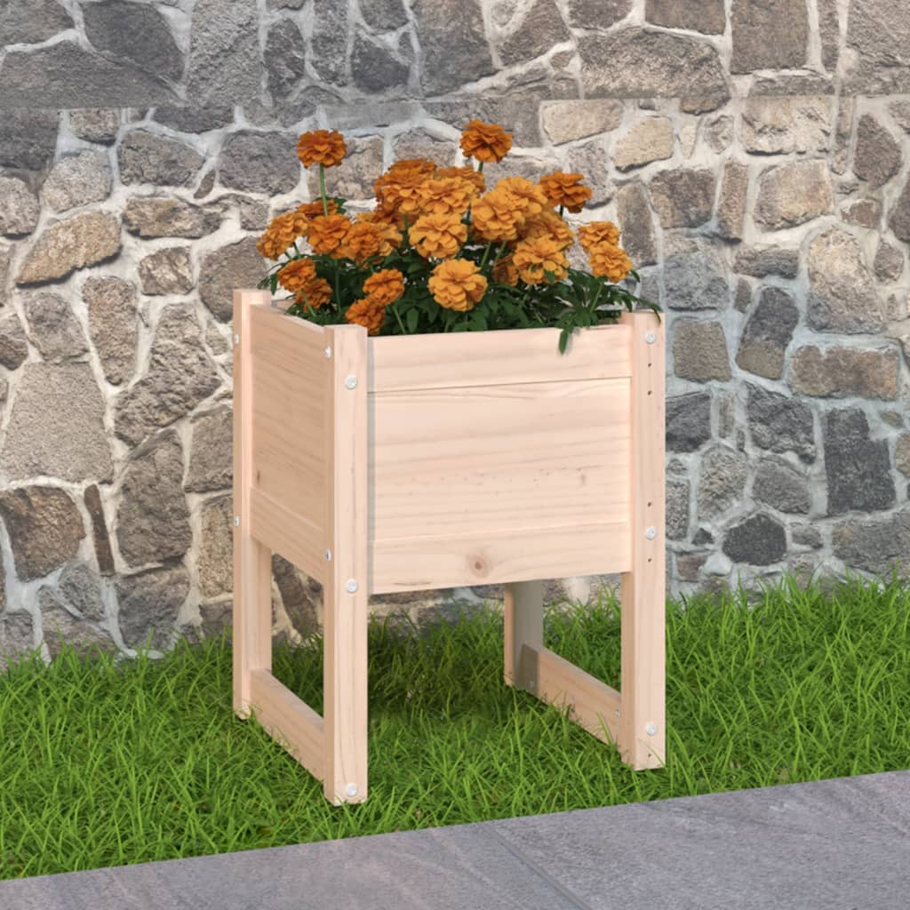 Planters 2 Pcs Solid Wood Pine