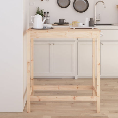 Bar Table Solid Wood Pine