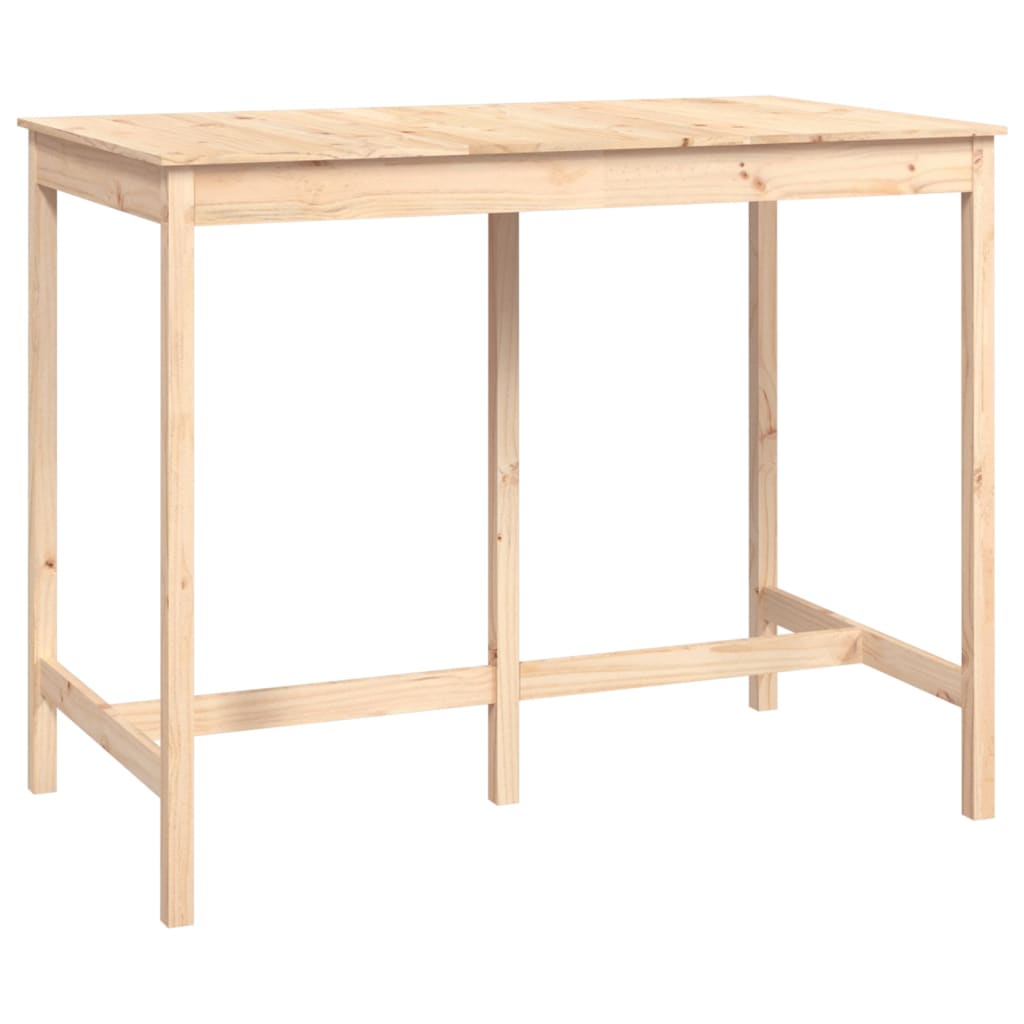 Bar Table Solid Wood Pine