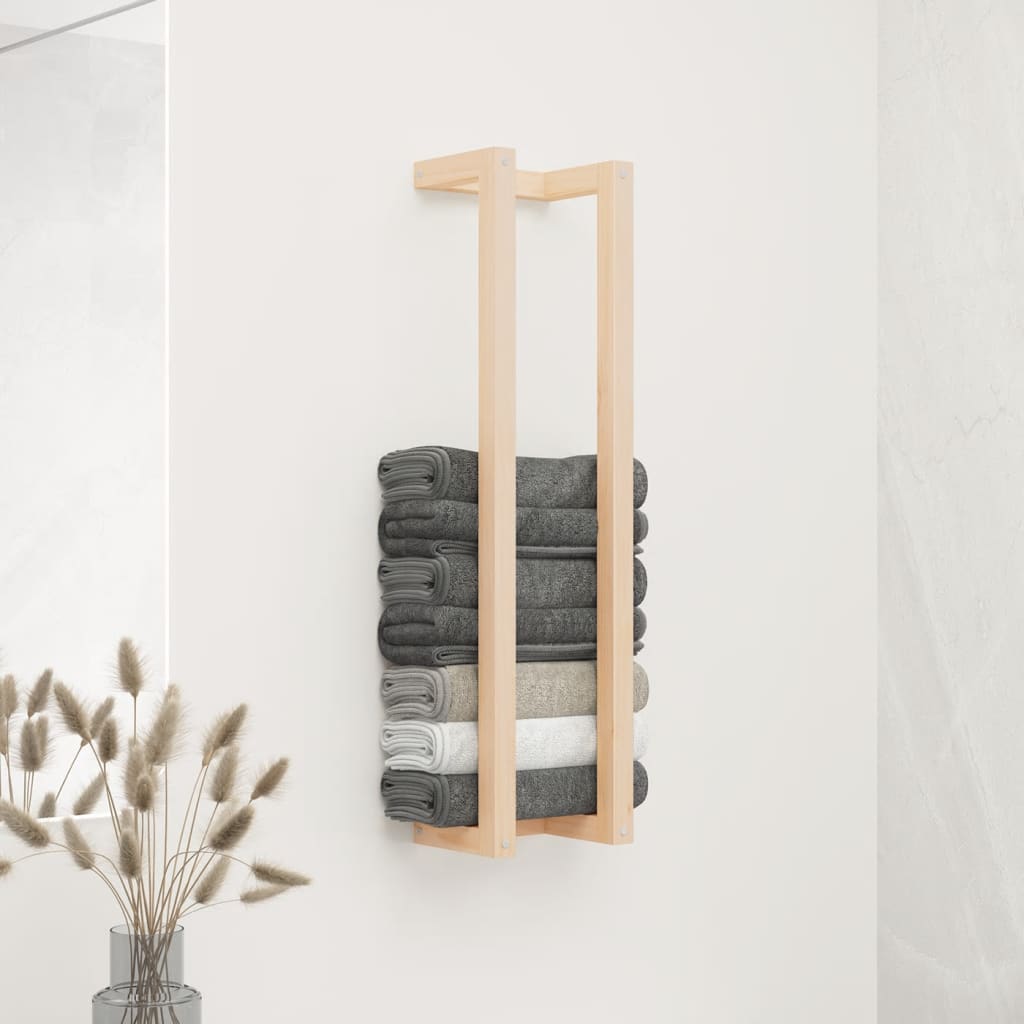 Towel Rack Solid Wood Pine