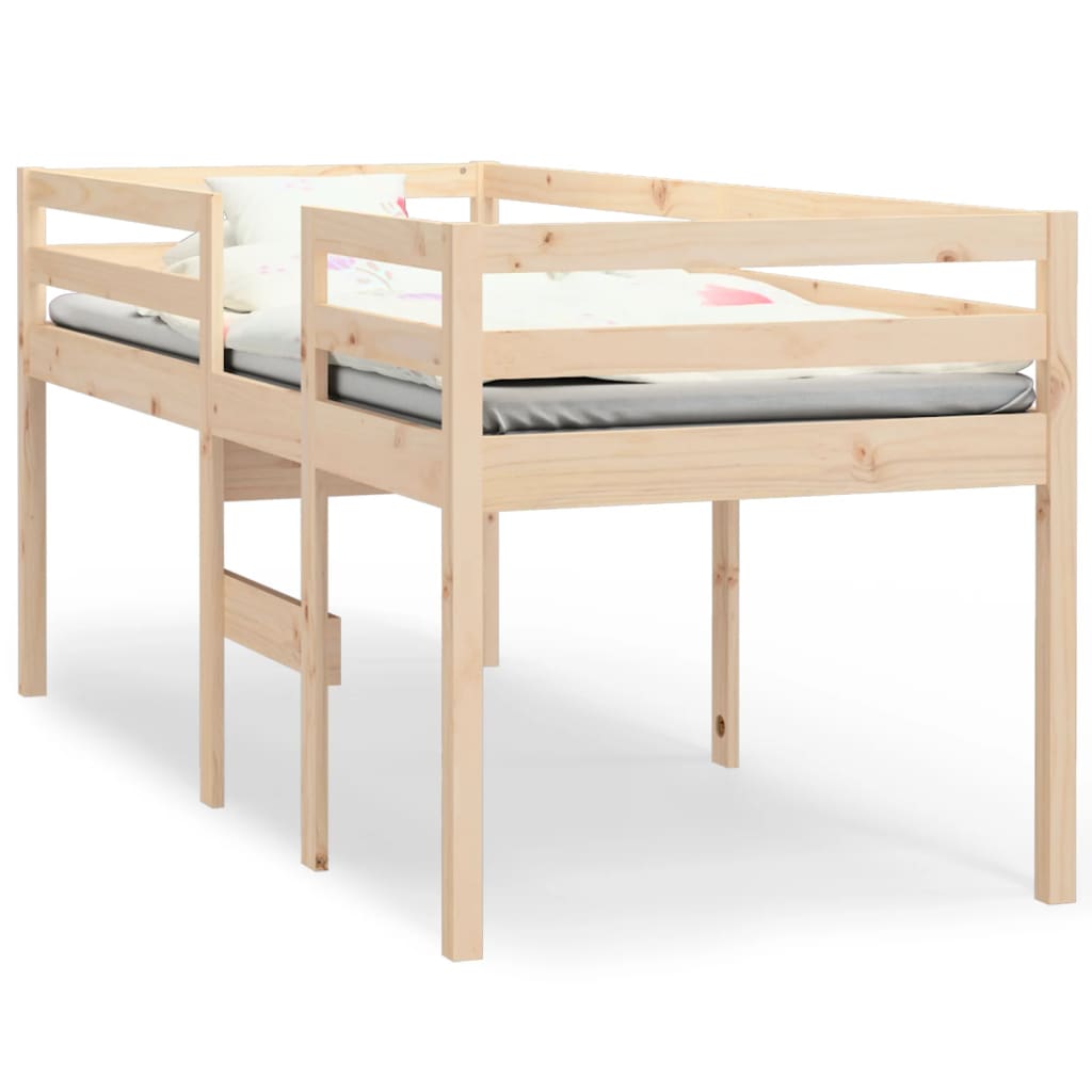High Sleeper Bed Without Mattress Solid Wood Pine