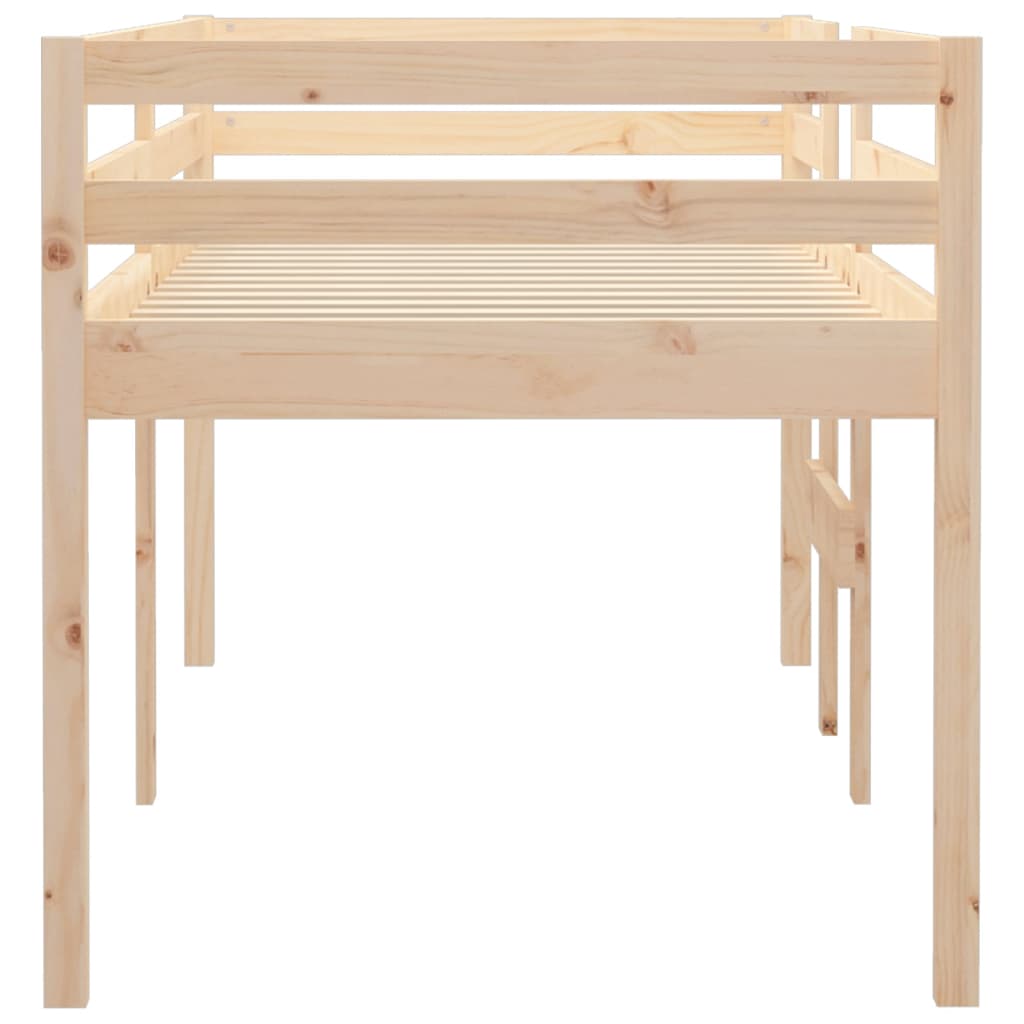 High Sleeper Bed Without Mattress Solid Wood Pine