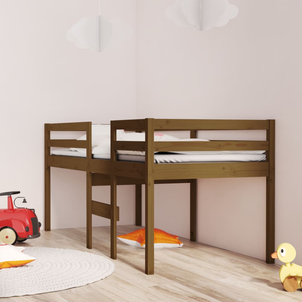 High Sleeper Bed Without Mattress Solid Wood Pine