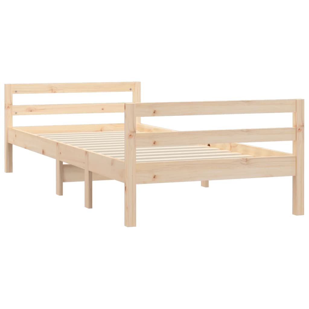 Bed Frame Without Mattress Solid Wood Pine