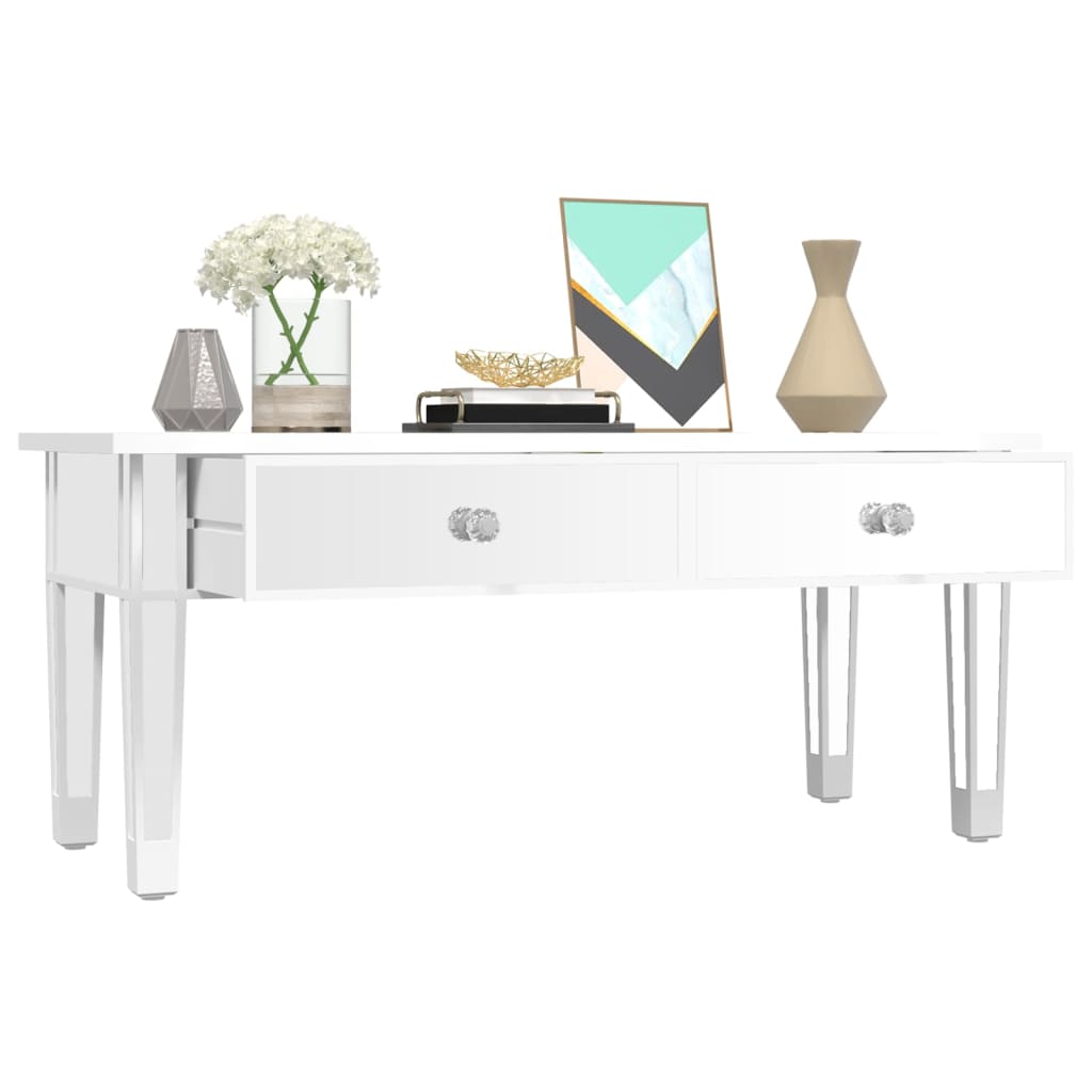 Mirrored Coffee Table 106X45X45 Cm Engineered Wood And Glass