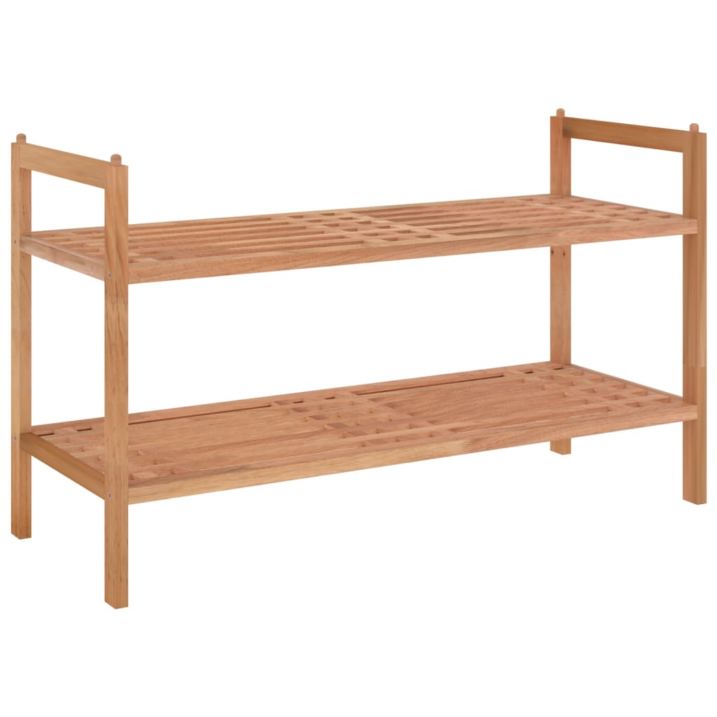 Shoe Rack 69X27X41 Cm Solid Wood Walnut