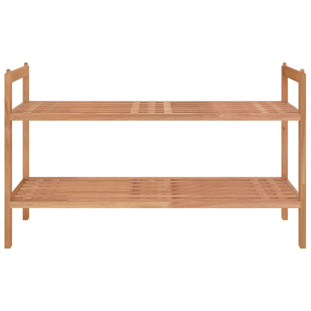 Shoe Rack 69X27X41 Cm Solid Wood Walnut
