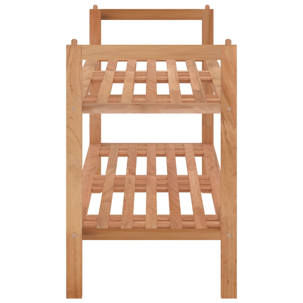 Shoe Rack 69X27X41 Cm Solid Wood Walnut