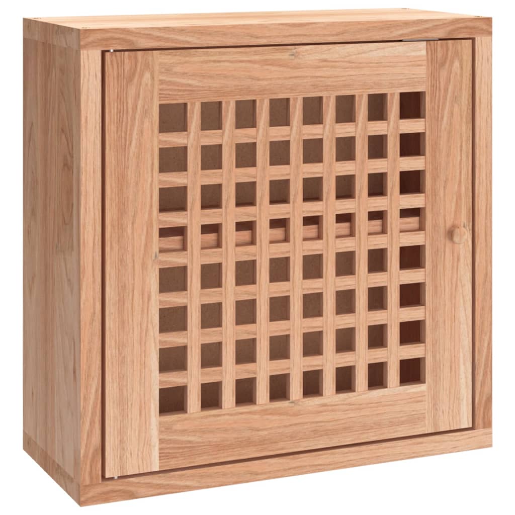 Wall Cabinet 42X18X42 Cm Solid Wood Walnut