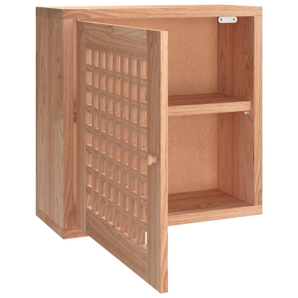 Wall Cabinet 42X18X42 Cm Solid Wood Walnut