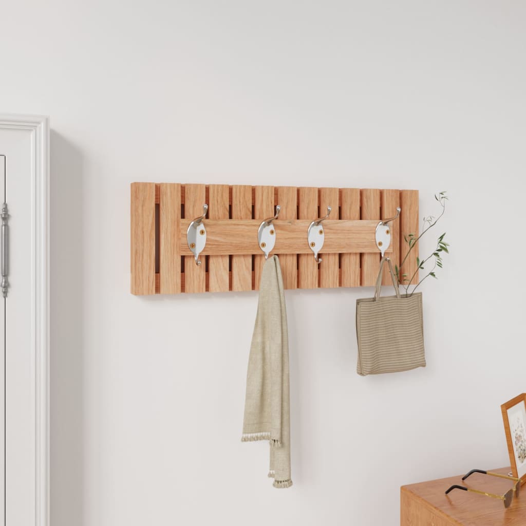 Wall Hanger 42X8.5X14 Cm Solid Wood Walnut