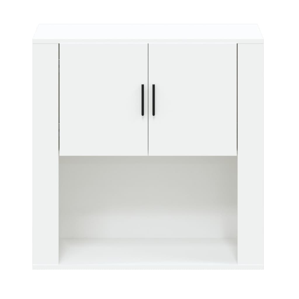 Wall Cabinet White 80X33X80 Cm Engineered Wood