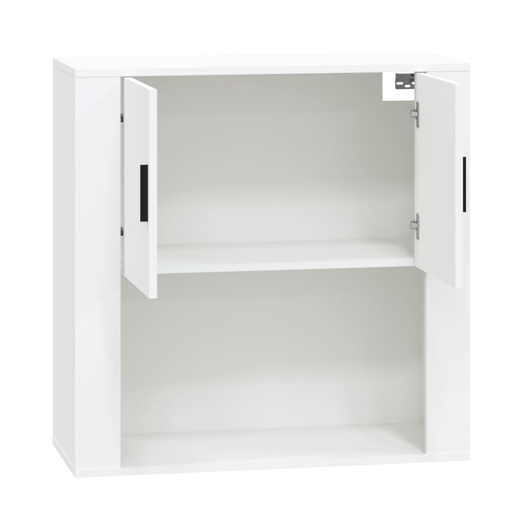Wall Cabinet White 80X33X80 Cm Engineered Wood