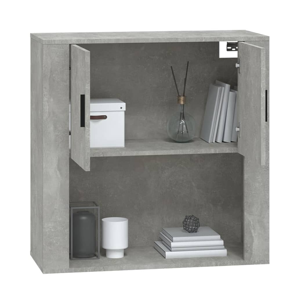 Wall Cabinet Concrete Grey 80X33X80 Cm Engineered Wood