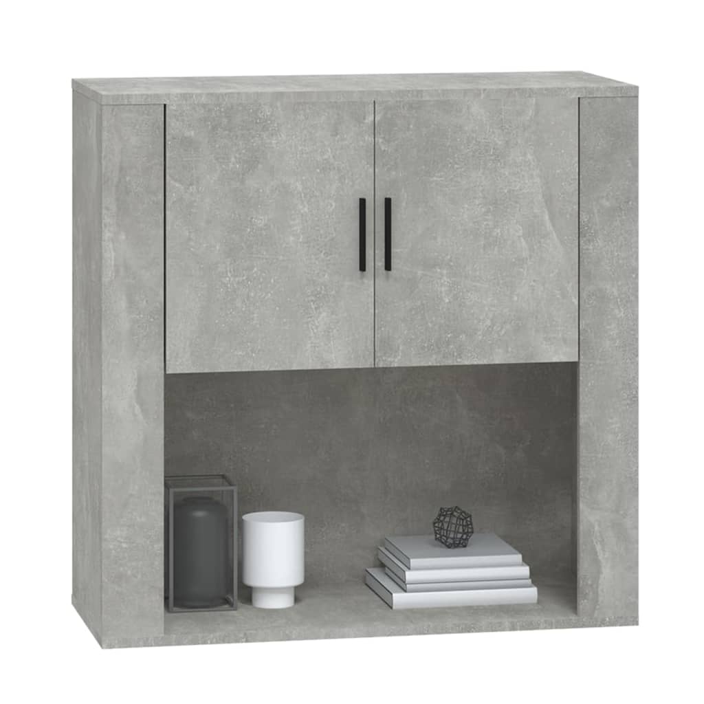 Wall Cabinet Concrete Grey 80X33X80 Cm Engineered Wood