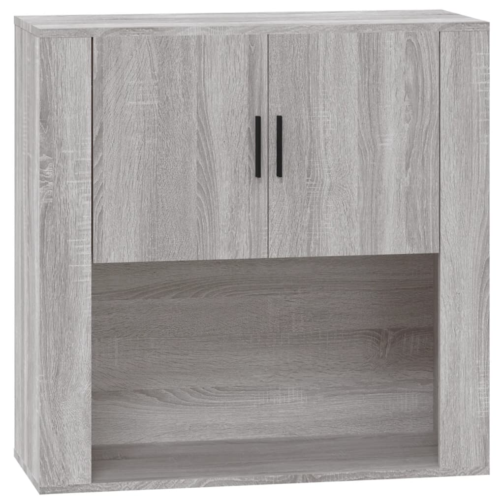 Wall Cabinet Grey Sonoma 80X33X80 Cm Engineered Wood