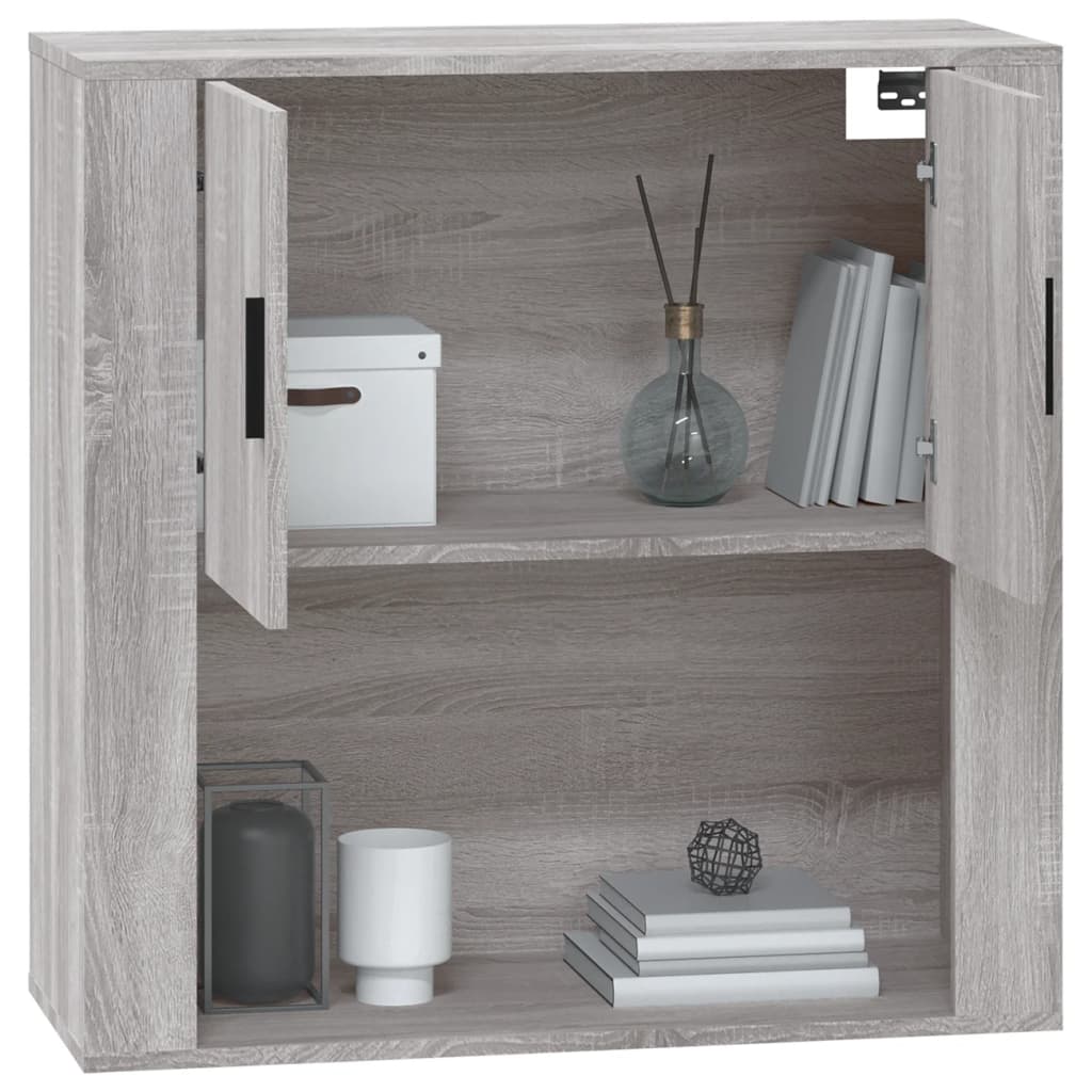 Wall Cabinet Grey Sonoma 80X33X80 Cm Engineered Wood