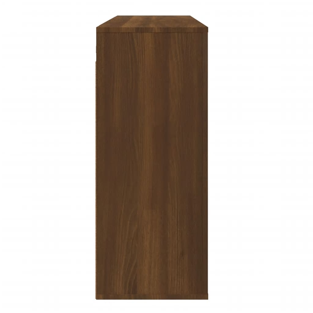 Wall Cabinet Brown Oak 80X33X80 Cm Engineered Wood
