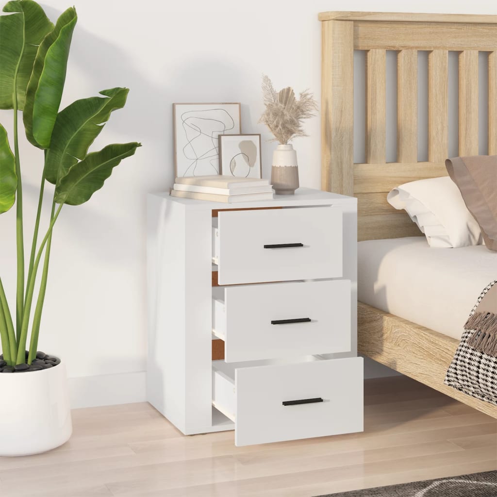 Bedside Cabinet 50X36X60 Cm Engineered Wood