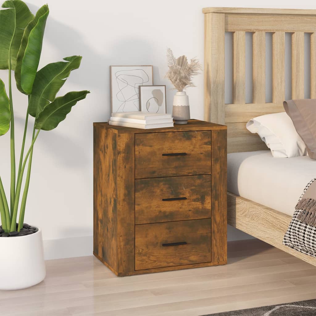 Bedside Cabinet 50X36X60 Cm Engineered Wood