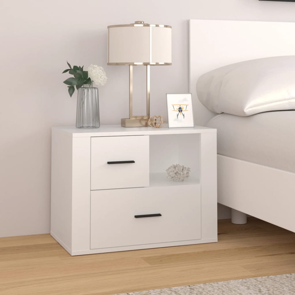 Bedside Cabinet 60X36X45 Cm Engineered Wood