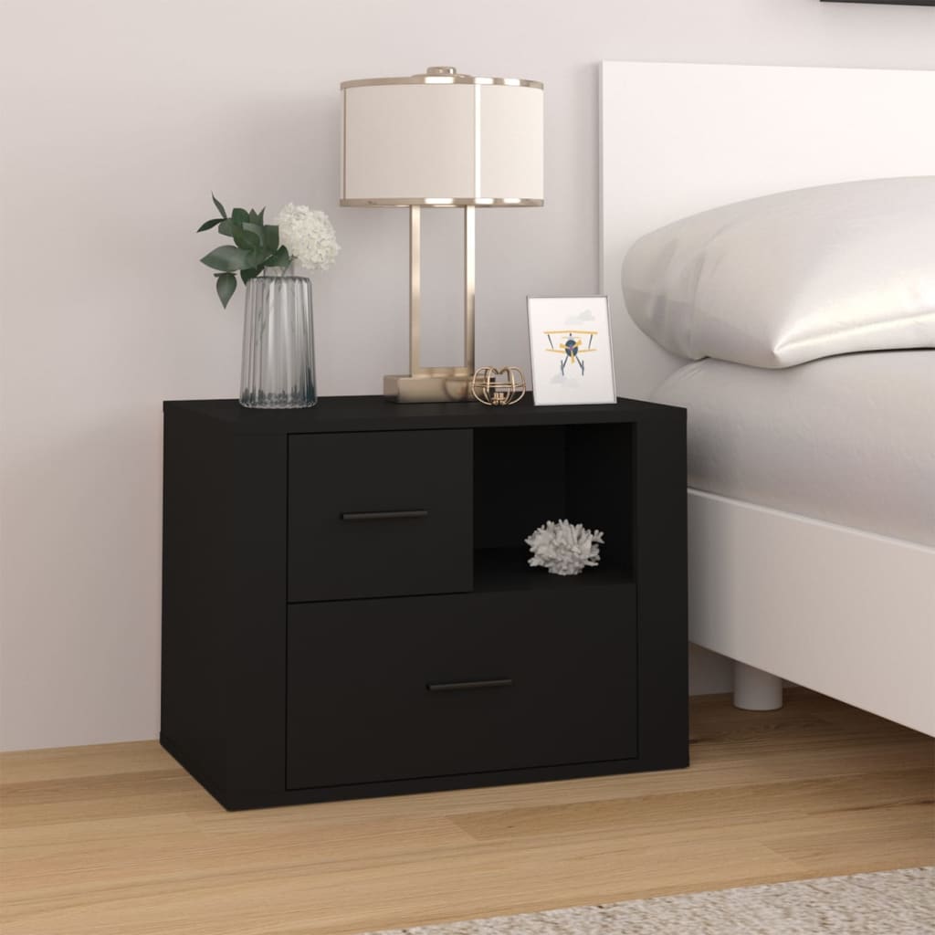 Bedside Cabinet 60X36X45 Cm Engineered Wood