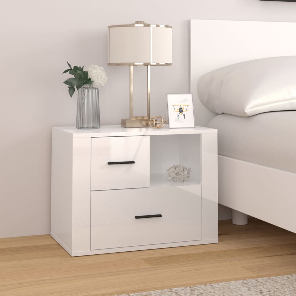 Bedside Cabinet 60X36X45 Cm Engineered Wood