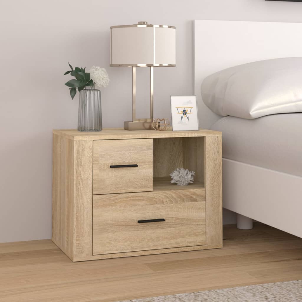 Bedside Cabinet 60X36X45 Cm Engineered Wood