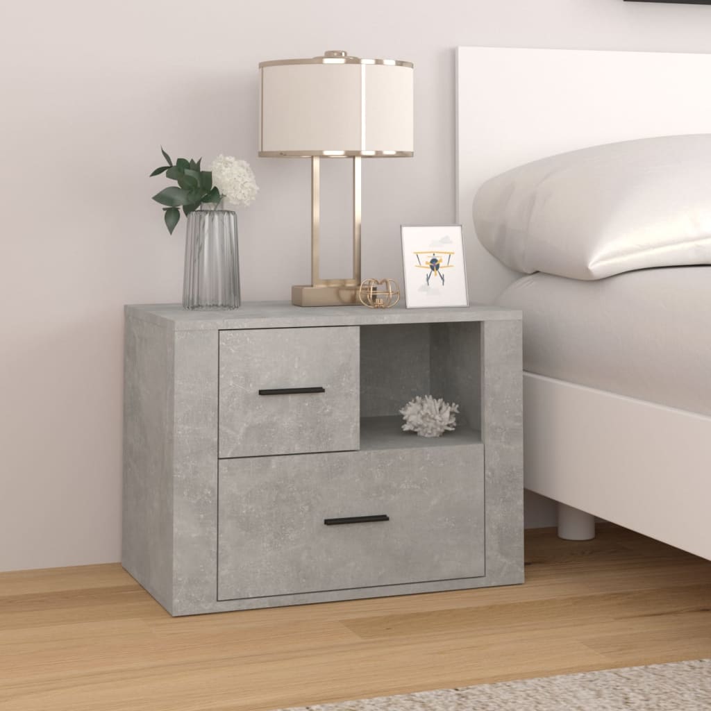 Bedside Cabinet 60X36X45 Cm Engineered Wood