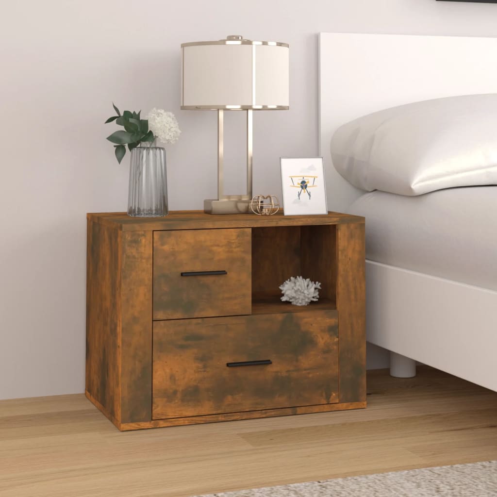 Bedside Cabinet 60X36X45 Cm Engineered Wood