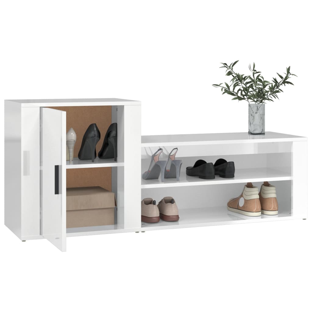 Shoe Cabinet 130X35X54 Cm Engineered Wood