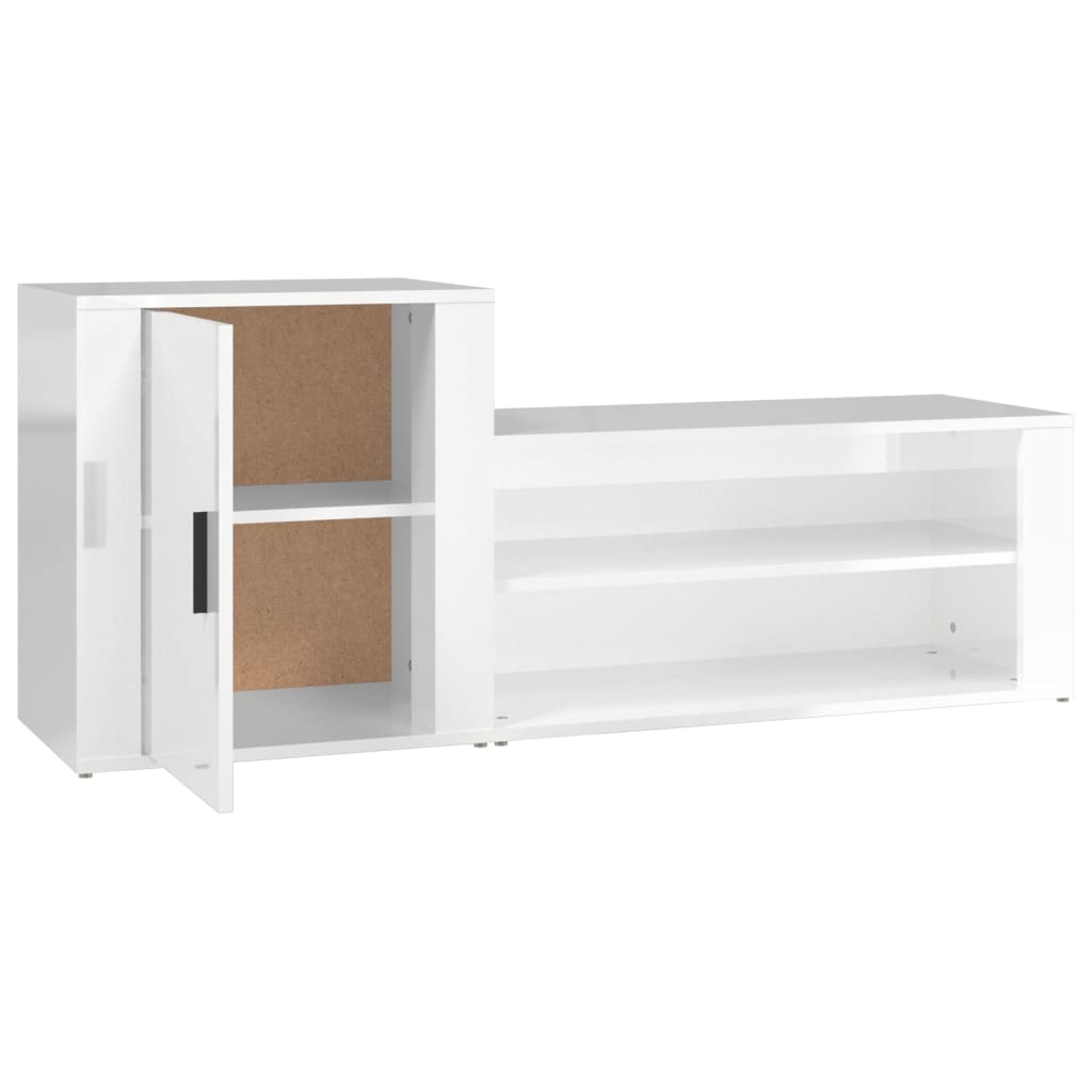 Shoe Cabinet 130X35X54 Cm Engineered Wood